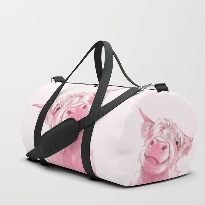Highland Cow Pink Duffle Bag