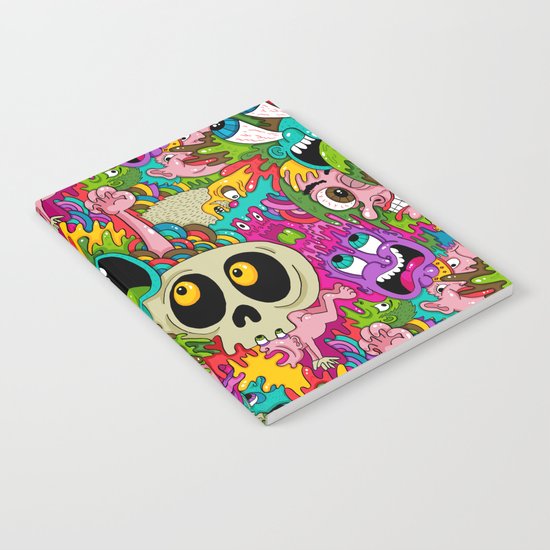 Puke Pattern Notebook