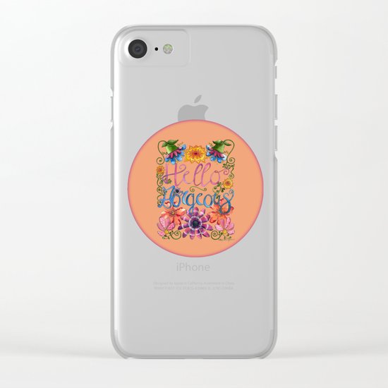 Hello Gorgeous 2 Clear iPhone Case