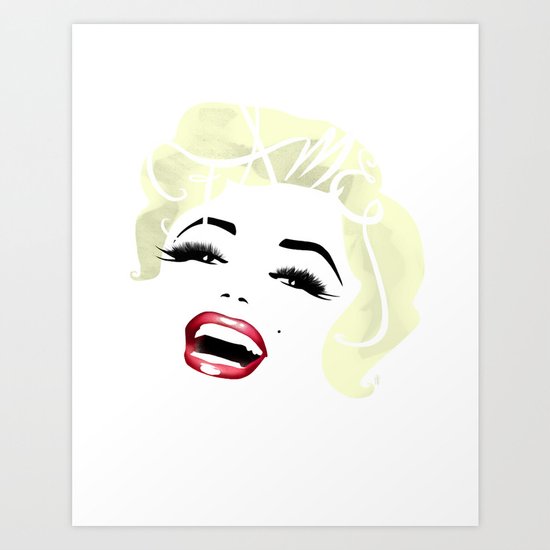 Bombshell Series: Fame - Marilyn Monroe Art Print