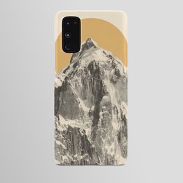 Mountainscape 5 Android Case | Illustration, Collage, Sepia, Circle, Mountain, Digital, Graphicdesign, Vintage, Curated, Wild 