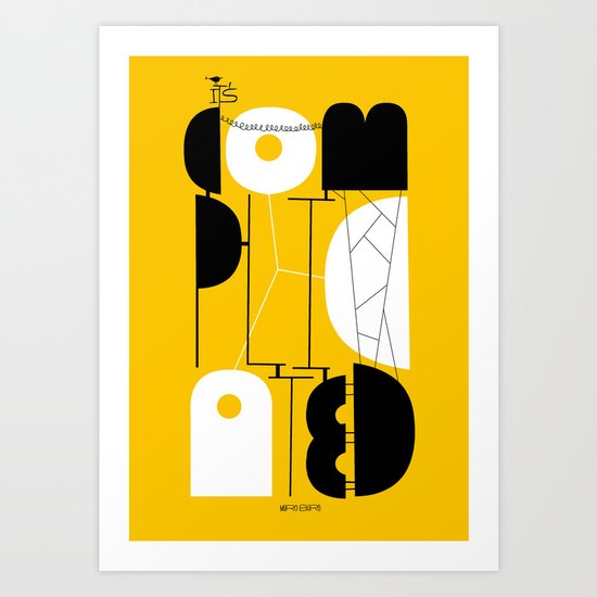 It's complicated Art Print