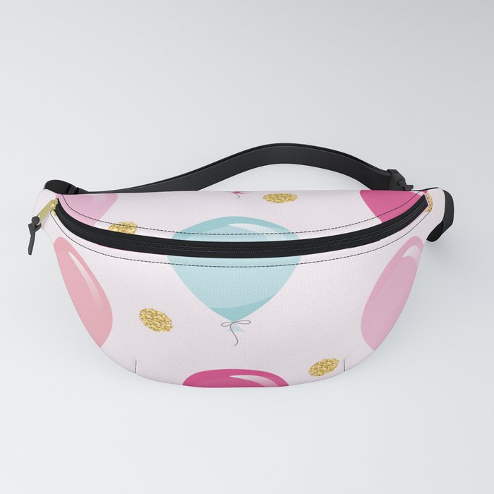 Pink Balloons Pattern Fanny Pack