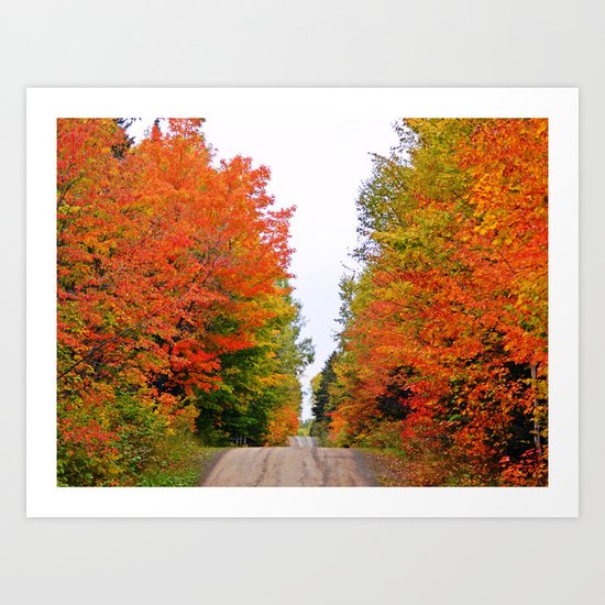 Rolling Through the Hills of Autumn Art Print
