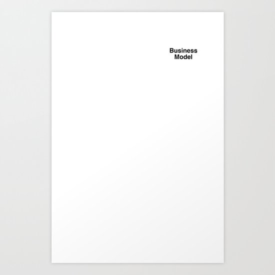 Business Model Art Print