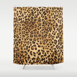 Leopard skin texture Shower Curtain