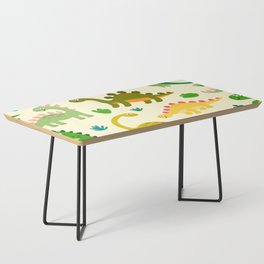 Cute Dinosaurs Pattern In Flat Style Coffee Table