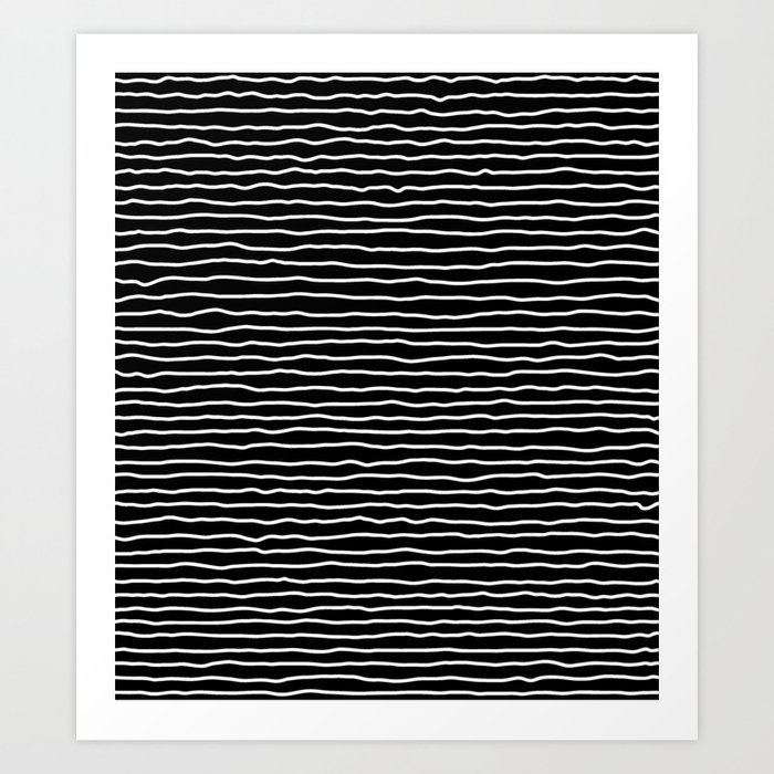 Messy Stripes Art Print