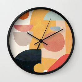 Modern Abstract Art 70 Wall Clock | Circle, Home Decor, Watercolor, Minimalistic, Curated, Painting, Abstract, Minimal, Art, Modern 
