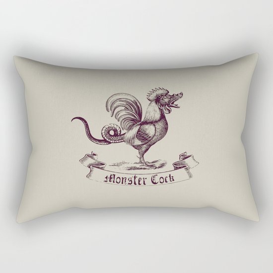 Monster Cock Rectangular Pillow