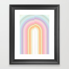 Dreamy Pastel Rainbow 1 Framed Art Print