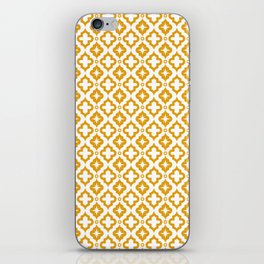 Mustard Ornamental Arabic Pattern iPhone Skin