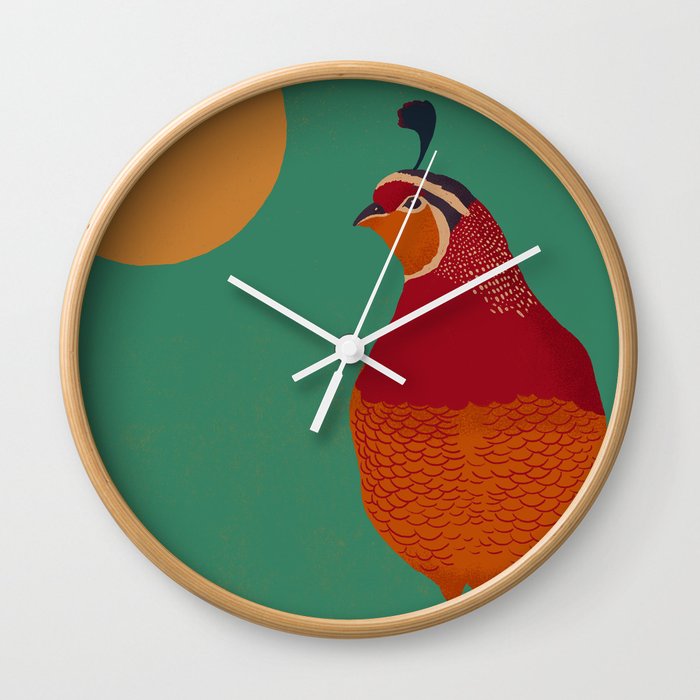 quail Wall Clock
