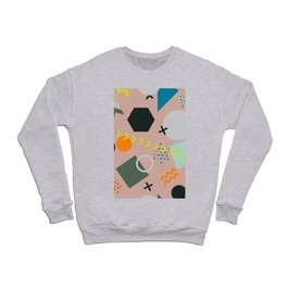 COlorful trendy seamless pattern Crewneck Sweatshirt