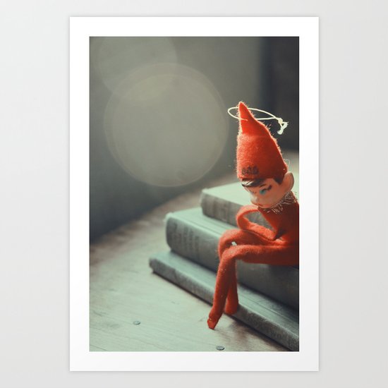 Howard the Christmas Elf Art Print
