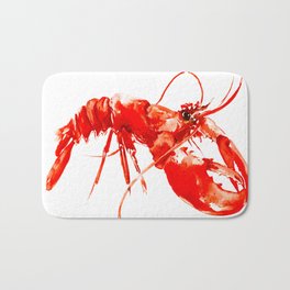 Red Kitchen Seafood Red Lobster design, art, painting Boston Bath Mat | Illustration, Seaworld, Animal, Lobster, Boston, Redlobster, Ink, Watercolor, Seafood, Seafooddesign 