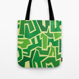 Geometric Green Tote Bag