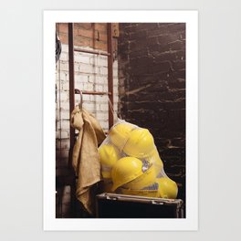 Hard Hats Art Print