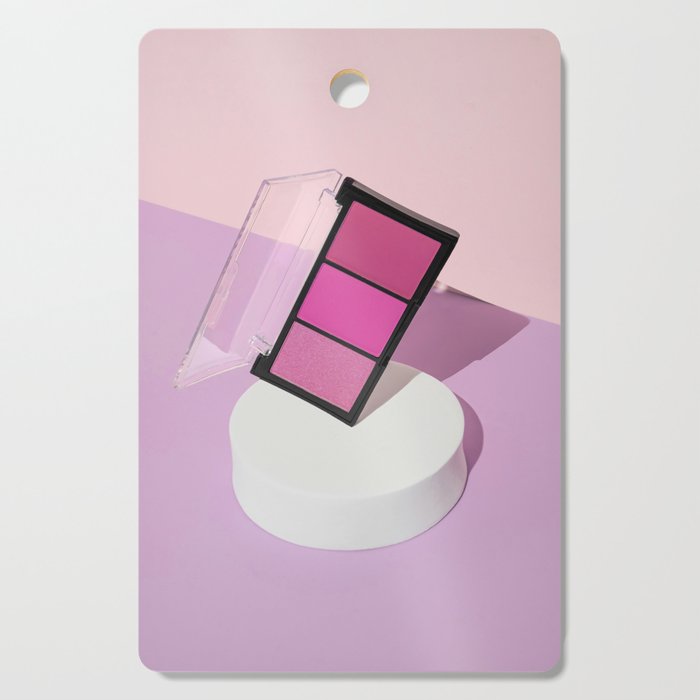 Pastel pink make-up palette  Cutting Board