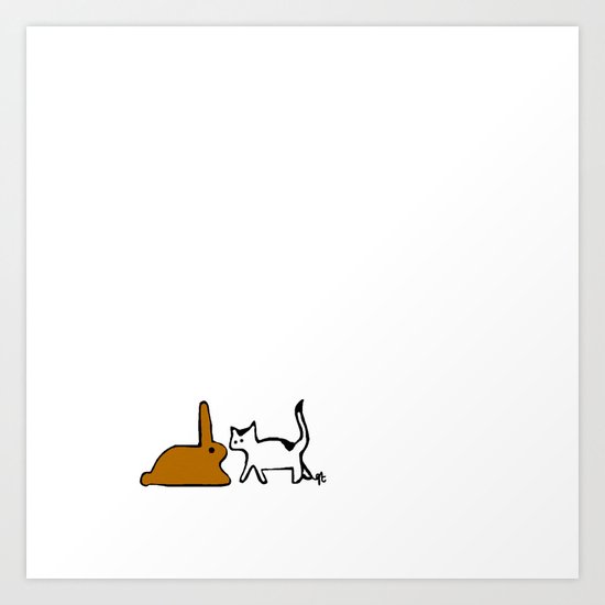Bunny. Art Print