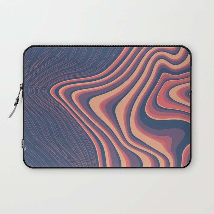 Berry Grapes in Swirls & Lines Laptop Sleeve