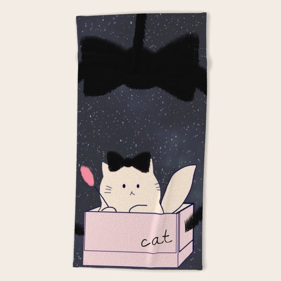 cat-366 Beach Towel