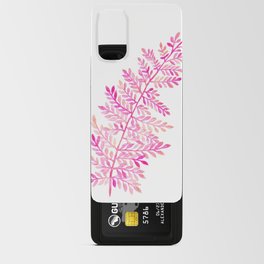 Watercolor Fern - Hot Pink Android Card Case