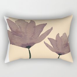 Purple flower Watercolor  Rectangular Pillow