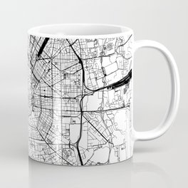 Milan White Map Coffee Mug