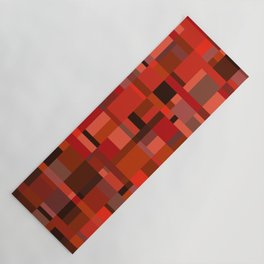 Red Fire Canyon - Geometric Abstract Yoga Mat
