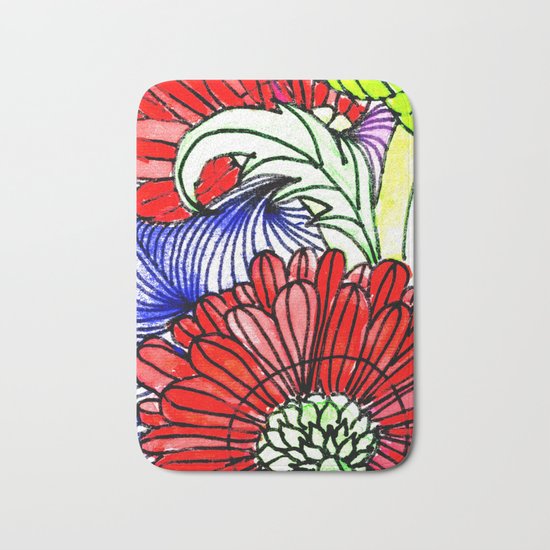 Flowers Two Bath Mat