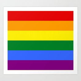 Rainbow Gay Art Print
