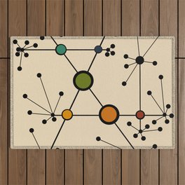 Mid century Bauhaus modern shapes 1 Outdoor Rug