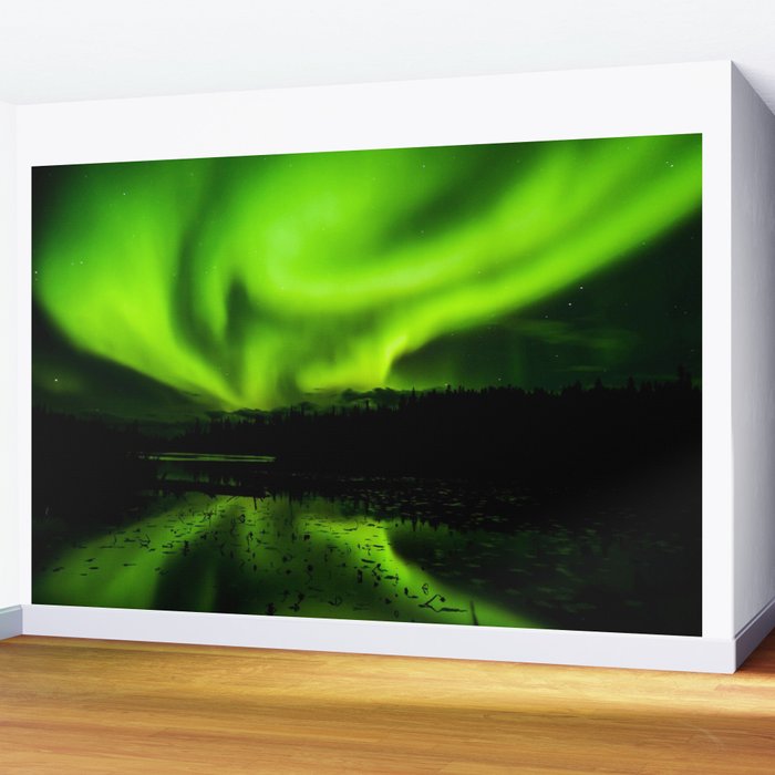 aurora borealis northern lights sky Wall Mural by etnousta ...