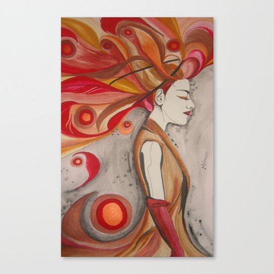 Elemental Couture: Zephyrienne Canvas Print
