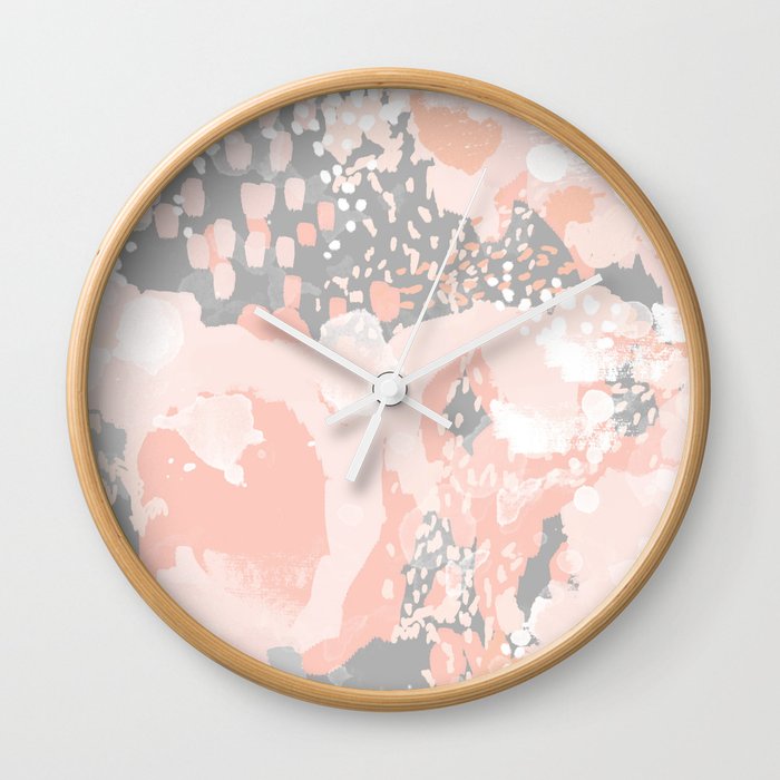 Penelope Abstract Millenium Pink And Grey Painting Large Canvas