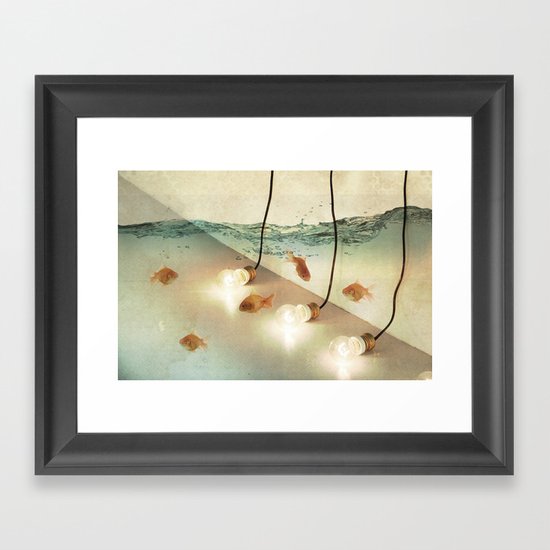 ideas and goldfish Framed Art Print