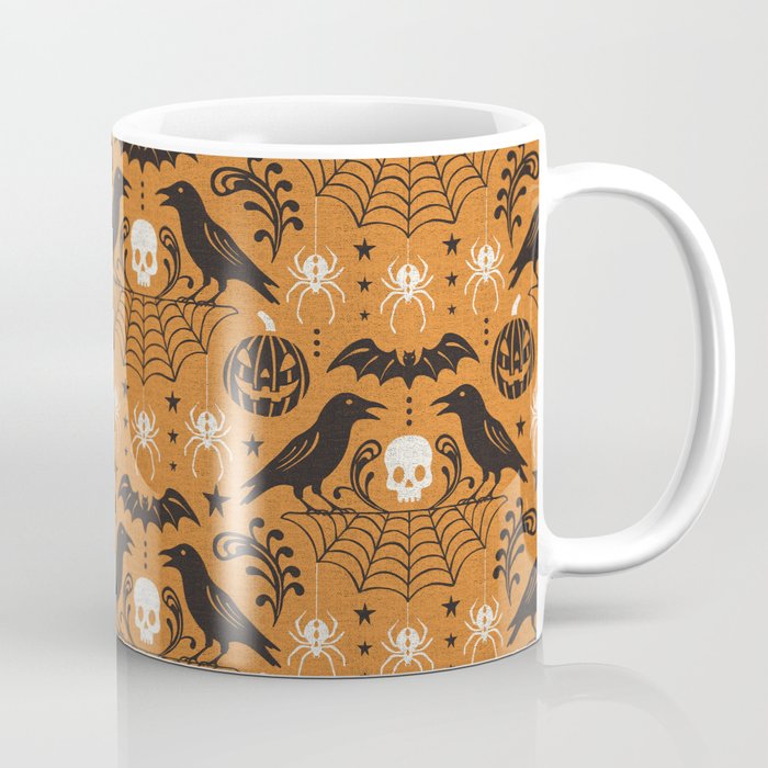 All Hallows' Eve - Orange Black Halloween Coffee Mug