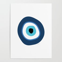 Evil Eye Illustration Poster