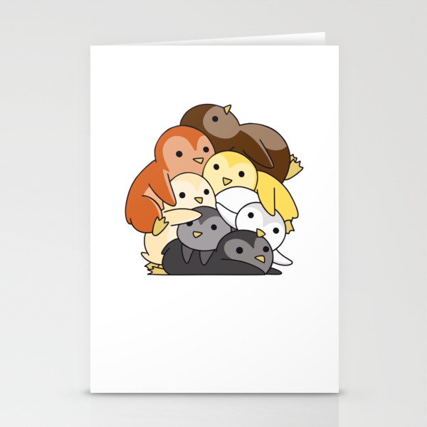 Bear Brotherhood Flag Pride Lgbtq Cute Penguin Stationery Cards