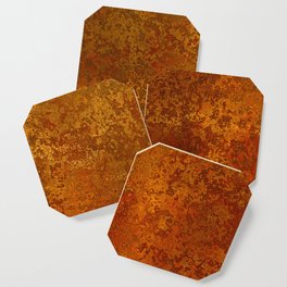 Vintage Copper Rust, Minimalist Art Coaster