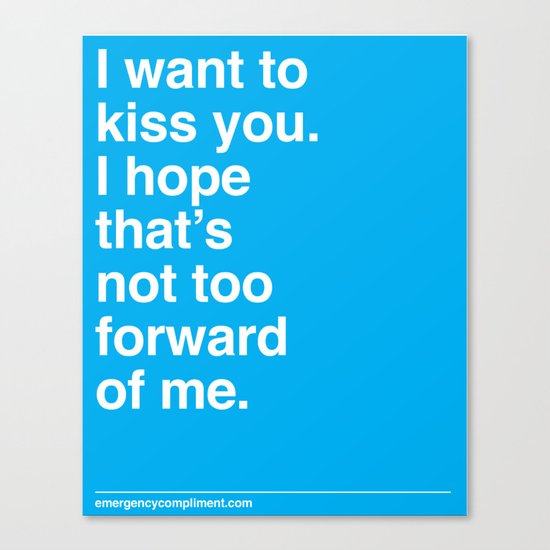 Kiss You Canvas Print