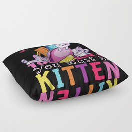 Cat Days Of School 100th Day 100 Be Kitten Floor Pillow