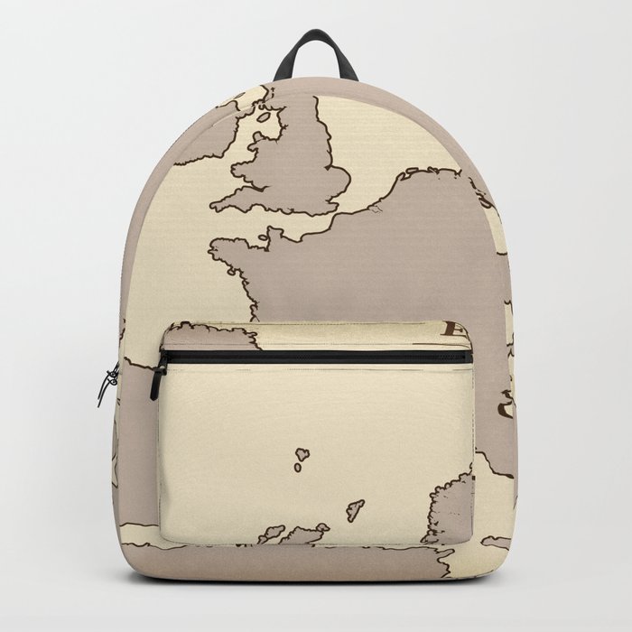 A vintage Map of Europe Backpack