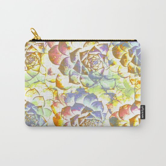 pastel succulent Carry-All Pouch