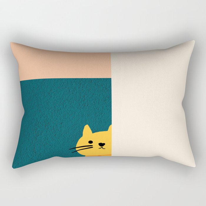 Little_Cat_Cute_Minimalism Rectangular Pillow