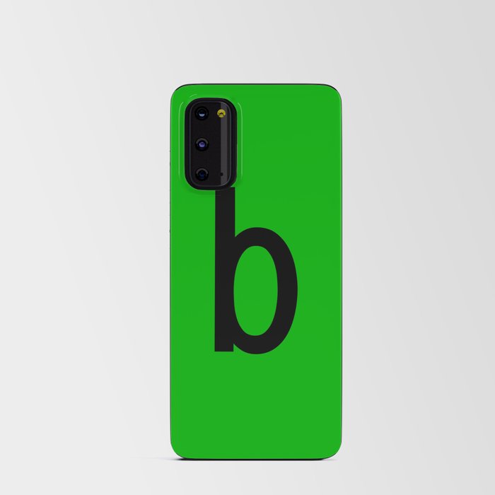 LETTER b (BLACK-GREEN) Android Card Case