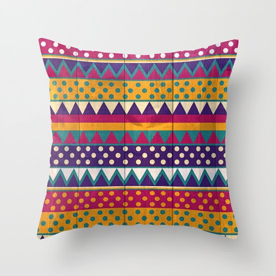 Mexican Pattern Throw Pillow