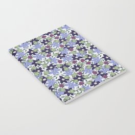 Violets Are Blue floral print Notebook