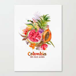 Fruits of Colombia | Frutas Colombianas Canvas Print